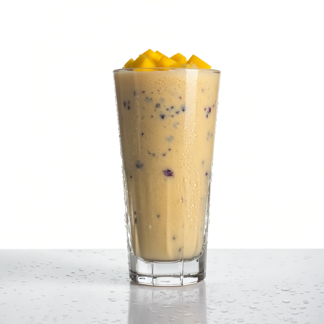 Energía Tropical – Batido de mango, plátano y arándanos